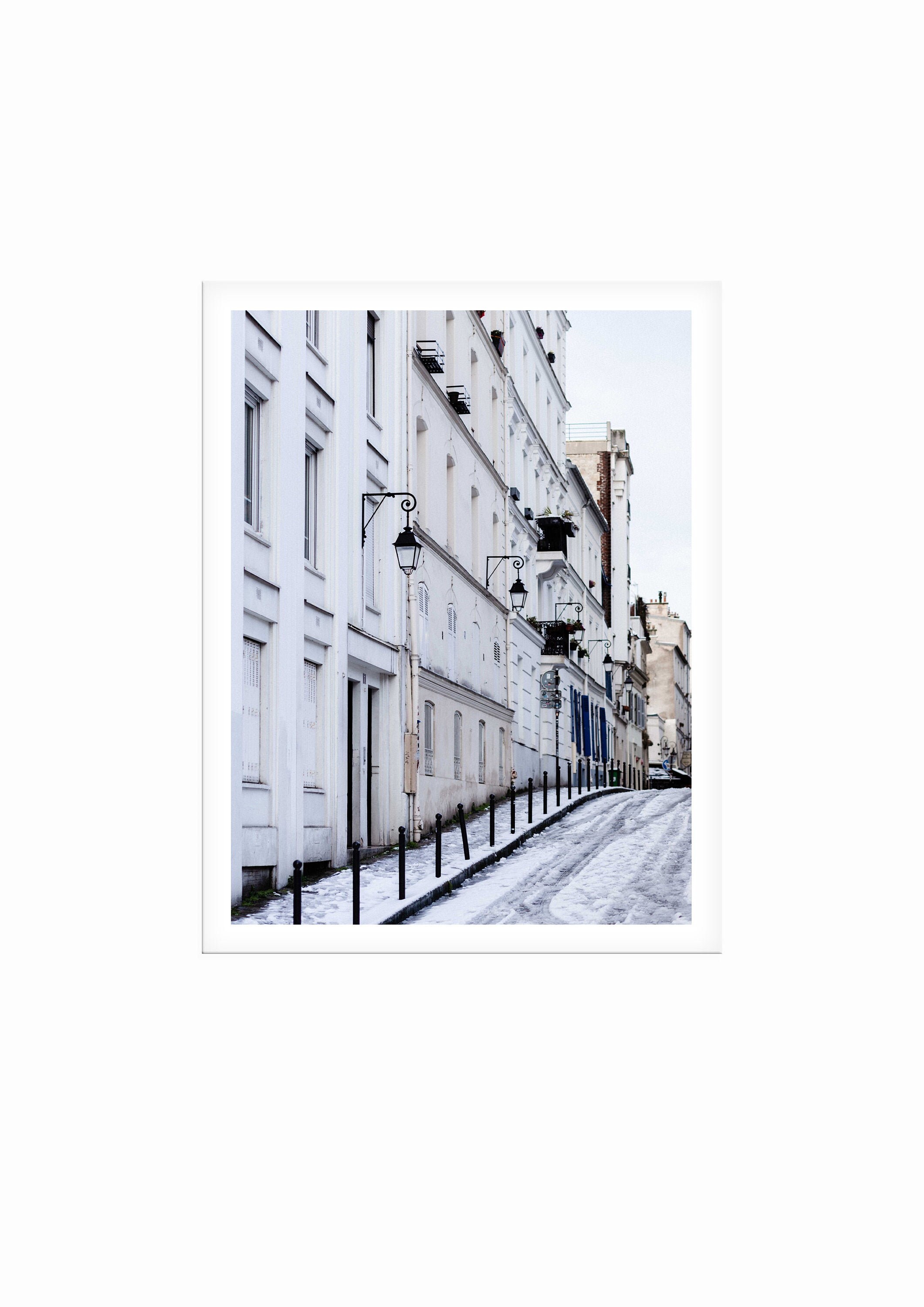 Hiver Montmartre - Tirage de Photographie Paris, d'art d'hiver