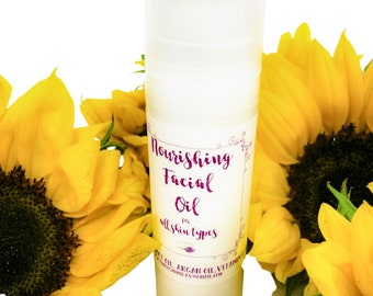 Normal Skin Facial Oil, Face Moisturizer,  Pure Essential Oils, Natural Skincare, Artisan Handcrafted
