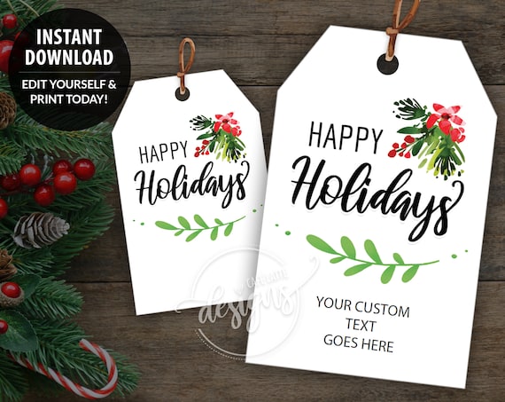Free Holiday Printable Gift Tags - Our Best Bites