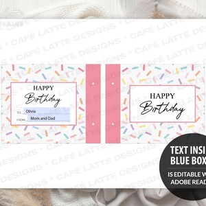 Birthday gift card holder booklet, Happy birthday multiple gift card holder printable template, Birthday gift card coupon book booklet DIY, Original Birthday gift ideas, Unique Birthday gift ideas, Thoughtful Birthday gifts for best friends BFF teens family and friends, Birthday pink confetti digital Coffee gift card holder, Birthday confetti gift card pages instant download, Gifts for her woman women girls girlfriend and wife