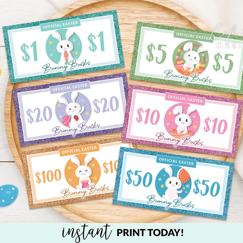 Printables Bunny Bucks - Etsy