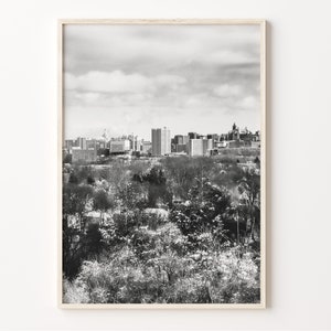 Syracuse Black and White Print, Syracuse Wall Art, New York Poster, Syracuse Photo, Wall Décor, USA, C19-471