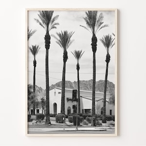 La Quinta Black and White Print, House Wall Art, California Poster, La Quinta Photo, USA Wall Décor, C19-459