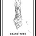 Grand Turk Map Print Turks and Caicos Islandsmap Art Poster - Etsy