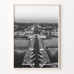 Pacific Beach Wall Art, Black and White Print, San Diego Poster, California Photo, USA Decor, Pacific Beach Photo, C19-520