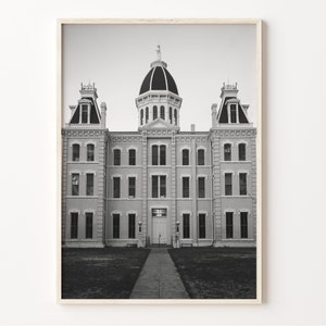 Marfa Wall Art Black and White Print, Marfa Poster, Texas Photo, USA Wall Décor, Marfa Photography, United States Art, C19-454