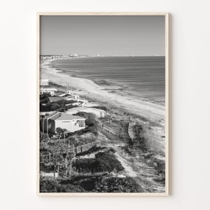 Destin Wall Art, zwart-wit print aan zee, poster Florida, Destin Photo, wanddecoratie, VS, Amerika, C19-32
