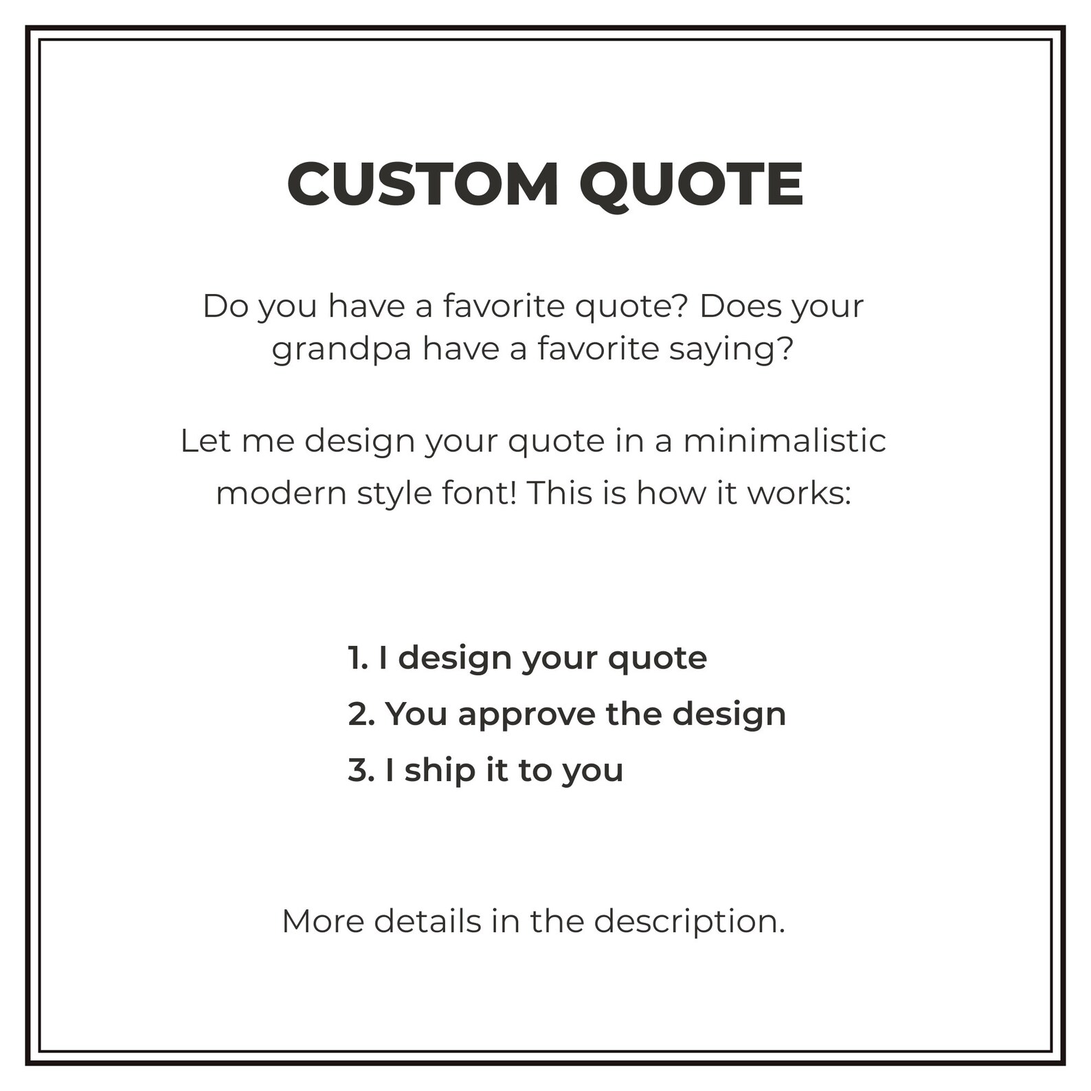 Modern Custom Quote, Custom Quote Print, Personalized Quote