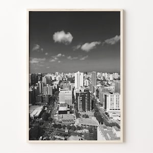 Barranquilla Black and White Print, Barranquilla Wall Art, Colombia Poster, Atlántico Photo, South America Decor, C19-277