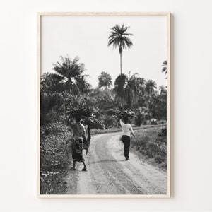 Sierra Leone Wall Art, Black and White Print, Freetown Poster, Africa Photo Decor, Sierra Leone Home Decor, C19-2