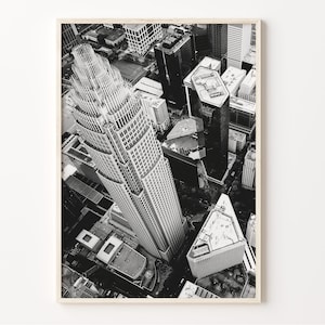 Charlotte Skyline Print: Black and White Downtown North Carolina Wall Art