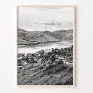 Congo River Print: Black and White Africa Wall Art