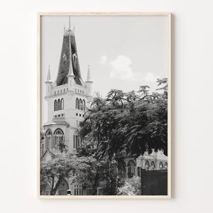 Guyana Wall Art, Black and White Print, Guyana Poster, Georgetown Photo, South America Decor, Country Art Print, Guyana Wall Decor, C19-155
