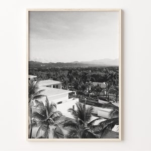 Nayarit Print: Black and White Mexico Wall Art