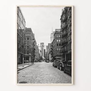 Tribeca Wall Art Print, zwart-witposter, foto Manhattan NYC, New York Wall Decor, VS fotografie, C19-355