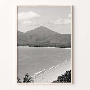 Port Douglas Wall Art, Black and White Print, Port Douglas Poster, Queensland Australia Photo, C19-375
