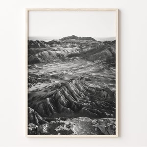 Chile Black and White Mountains Print, Chile Wall Art, Poster, Photo, Wall Decor, Country Art Print, Santiago, America, C19-417