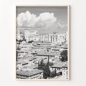 Avignon Wall Art Print, Black and White Avignon Poster, France Photo, Avignon Décor, Alpes-Côte d&#39;Azur Wall Art, C19-463