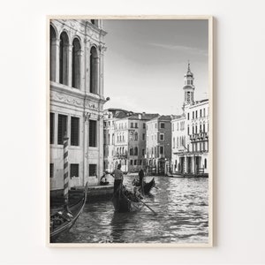 Italy Canals Wall Art, Black and White Italy Print, Italian Decor, Italy Poster, Italia Photo, Repubblica Italiana, C19-111