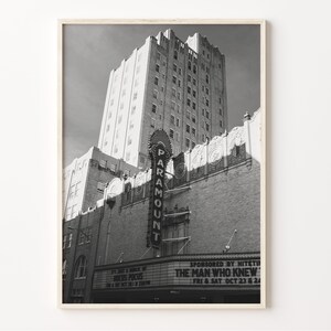 Abilene Texas Print: Black and White City Map Photo
