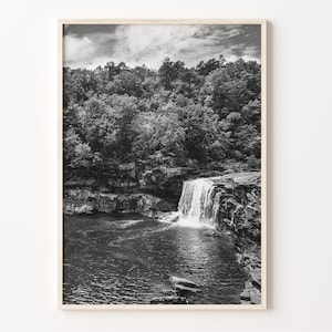 Kunst aan de muur Alabama, zwart-wit natuurprint, poster van Alabama, foto van Alabama, kaart van Alabama, wanddecoratie Verenigde Staten, C19-46