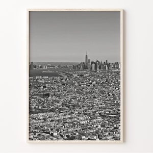 Brooklyn Black and White Print, Brooklyn Wall Art, New York City Poster, NYC Photo, Brooklyn View Decor, USA Photography, C19-54