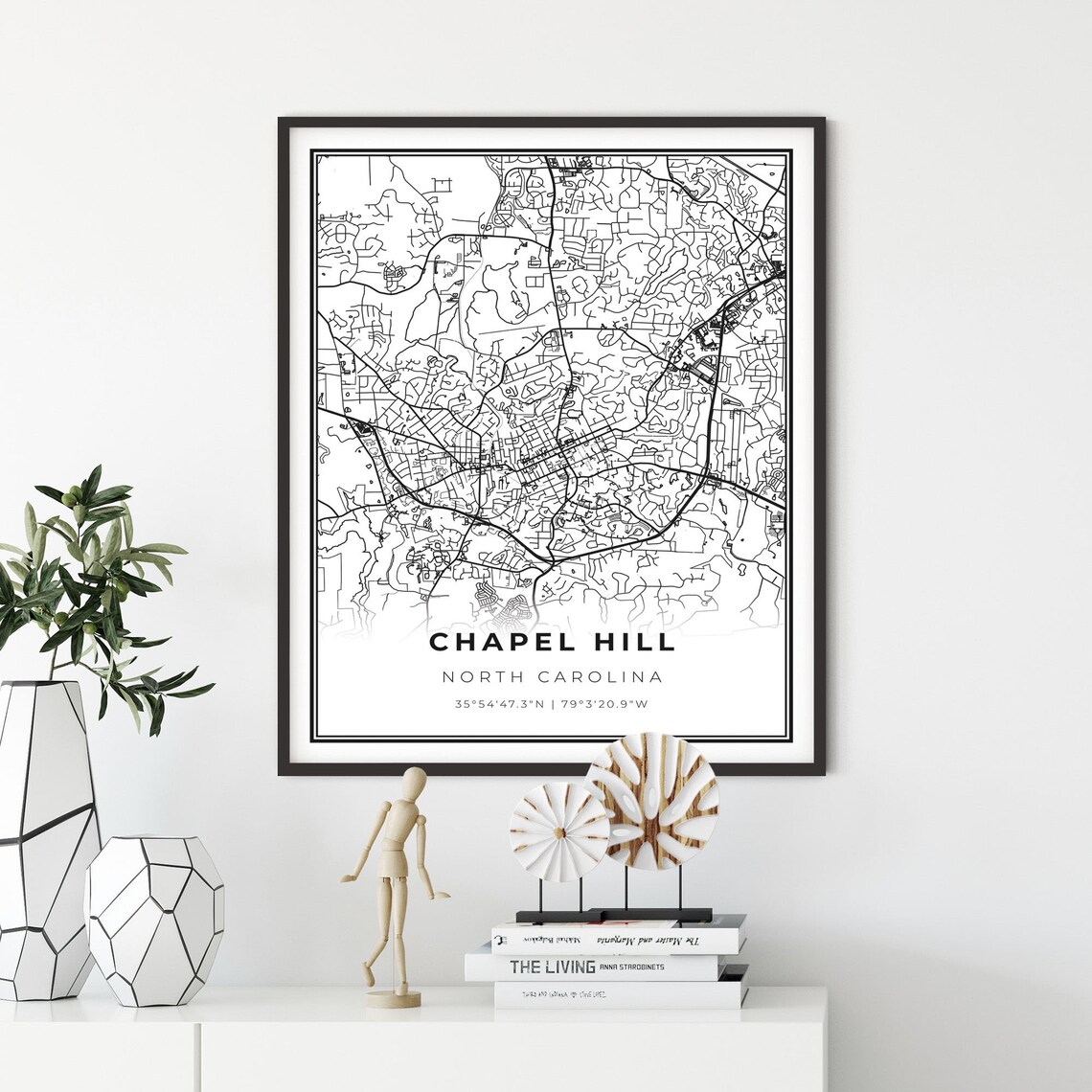 Chapel Hill Map Print North Carolina NC USA Map Art Poster - Etsy