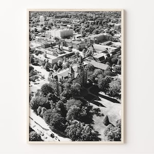 Kastanjebruine muurkunst, zwart-wit kastanjebruine print, kastanjebruine poster, foto van Alabama, kastanjebruine wanddecoratie, USA Art Print, Verenigde Staten,, C19-275