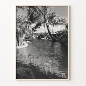British Virgin Islands Print, Black and White Wall Art, Caribbean Poster, Road Town Decor, BVI Artwork, C19-371