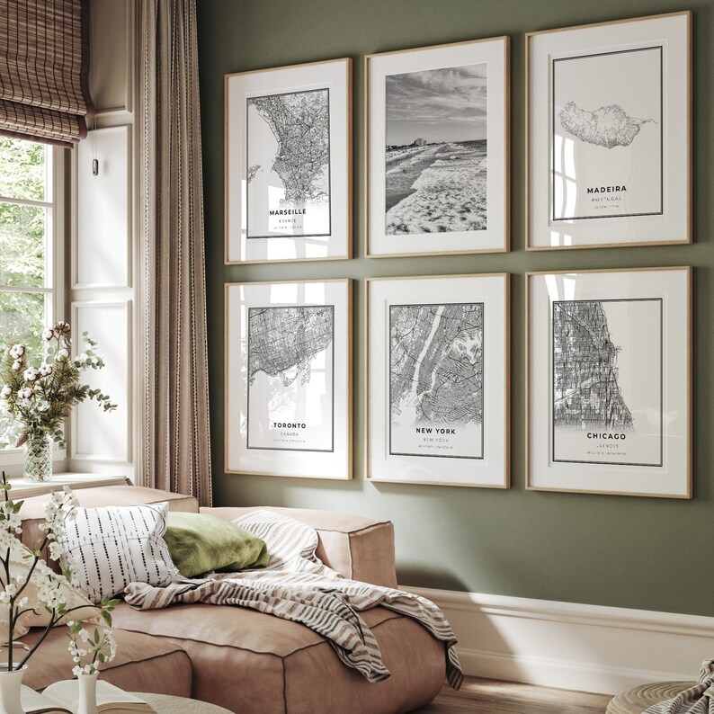 Black and White Wilmington Beach Print, North Carolina Wall Art