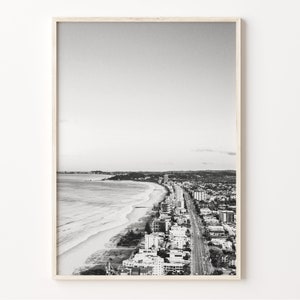 Palm Beach Print Black and White, New South Wales Wall Art, Palm Beach Poster, Australia Photo, Palm Beach Décor, C19-370