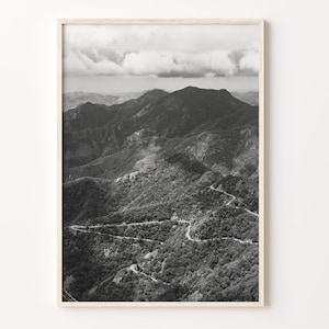 Sequoia National Park Print: Black and White California Landscape