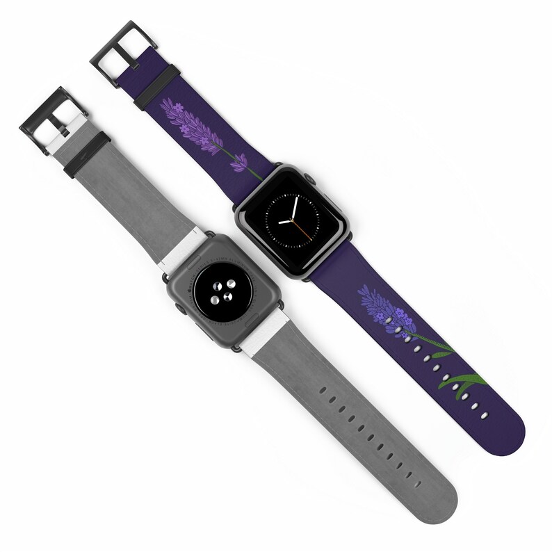 Lavender Apple Watch Band for Women Stylish Vegan Leather Etsy