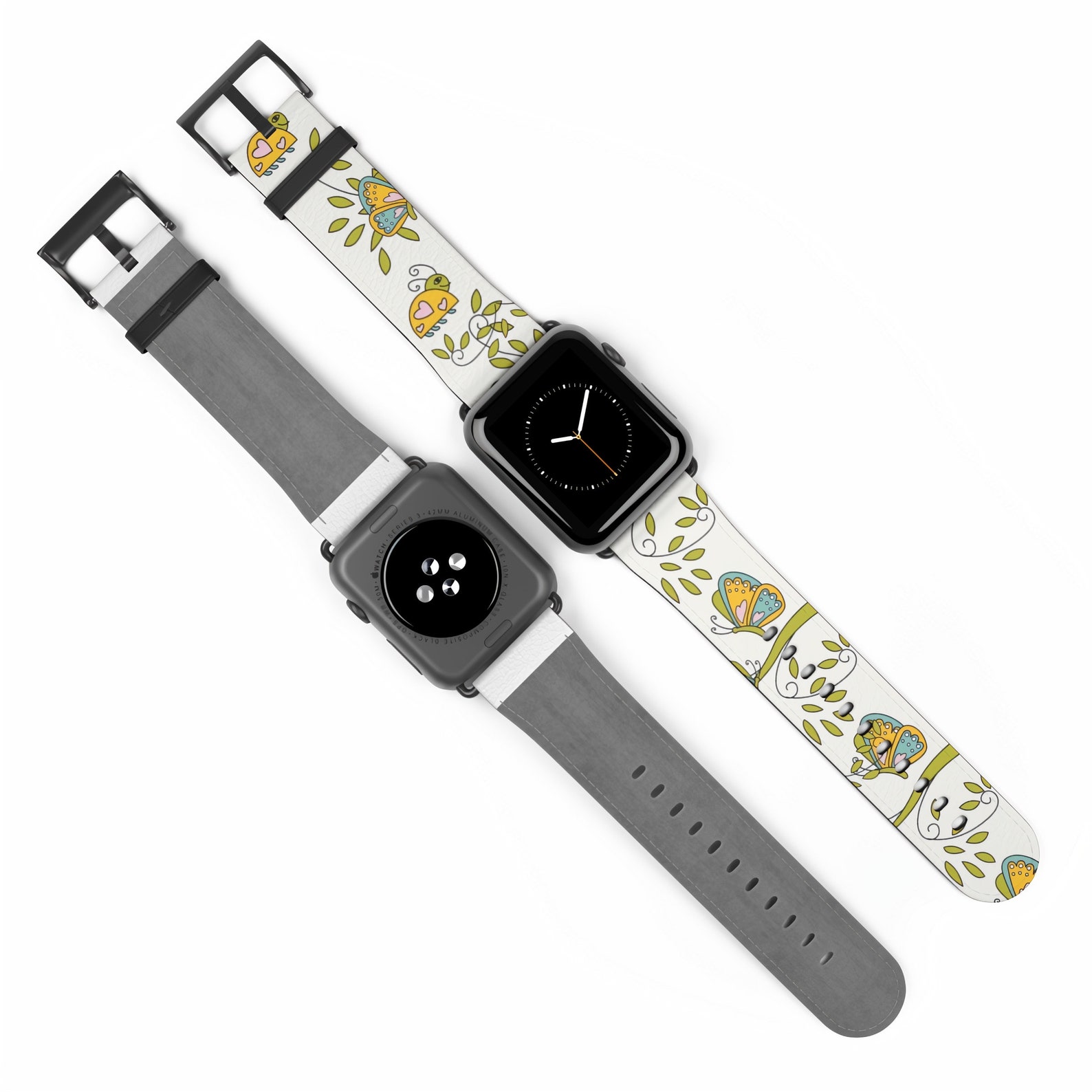 Girly Apple Watch Band for Women Stylish Vegan Leather iWatch Etsy