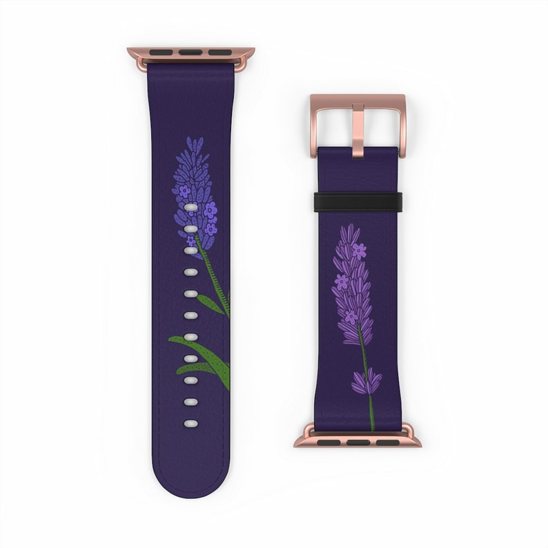 Lavender Apple Watch Band for Women Stylish Vegan Leather Etsy