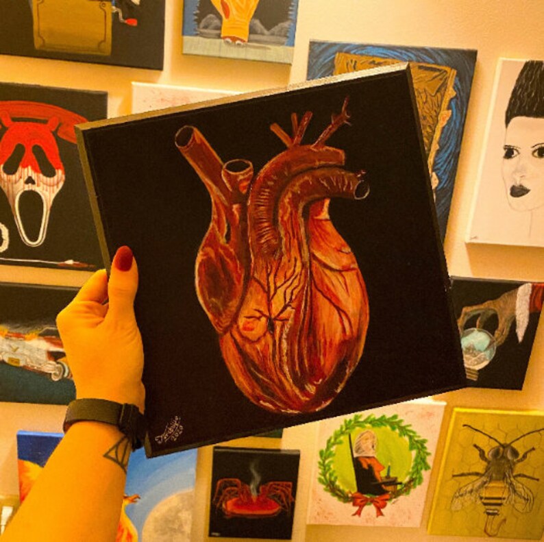 Anatomical Heart Painting High Quality Great Gift for Horror Lover 11x14 Art Print
