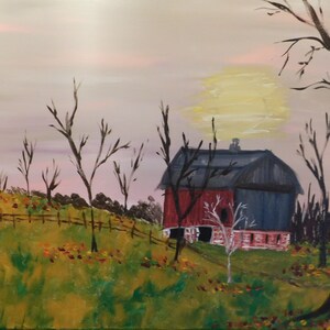 Old Country Barn in Fall