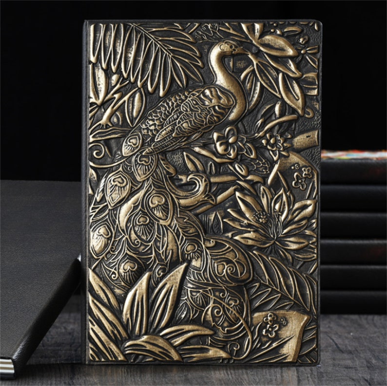 3D Embossed Cover Journal Embossed Cover Journalvintage 3D Etsy