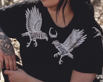 The Flight of the Crows - Sweater | graphic t-shirt | witchy and gothic fashion