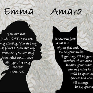 A Girl and Her Cat - Personalized