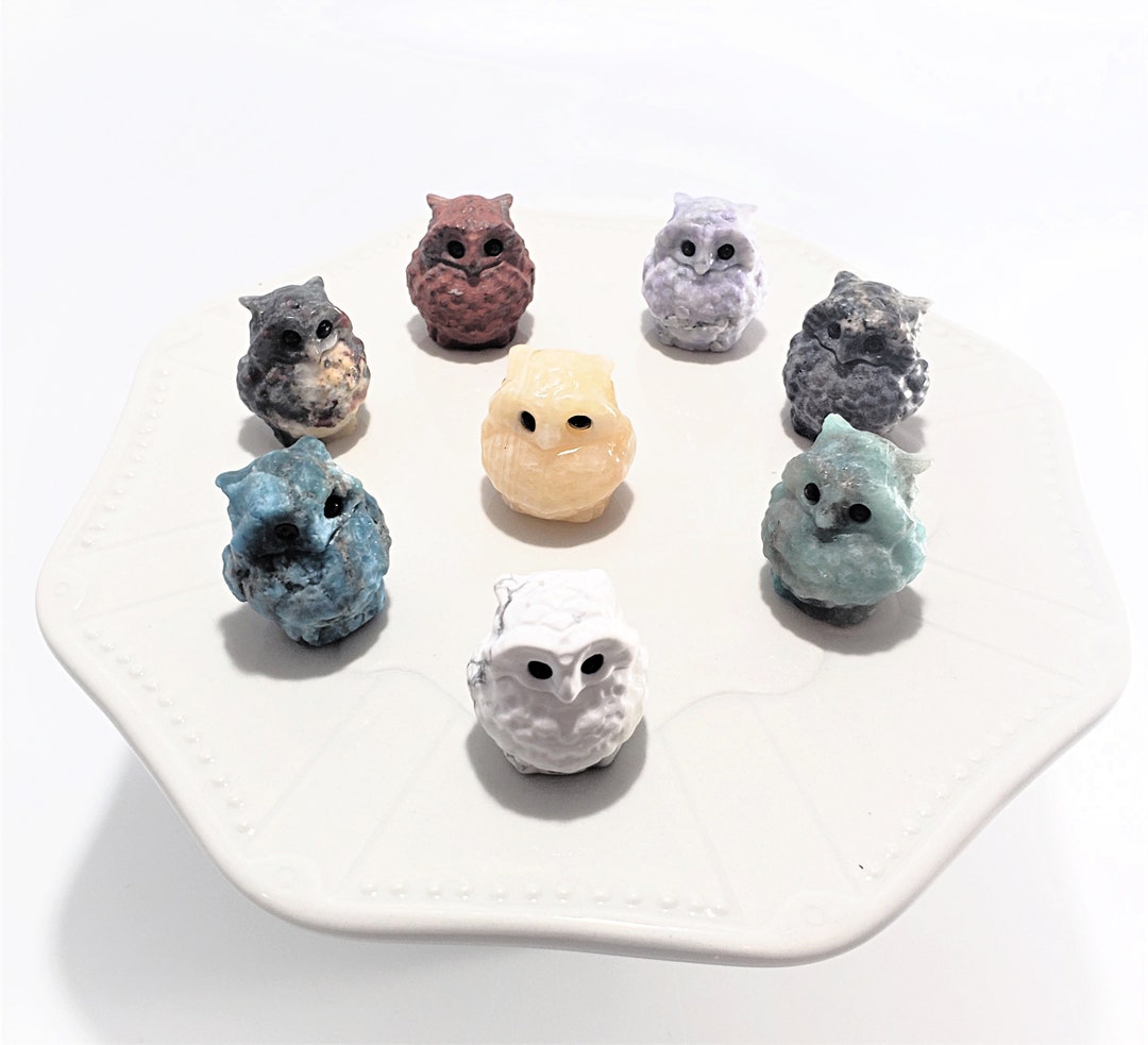 Owl Healing Crystals Etsy