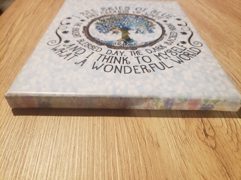 What a Wonderful World Wall Art Etsy