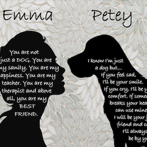 A Girl and Her Dog - Personalized