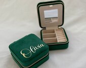 Personalised Velvet Jewellery Box