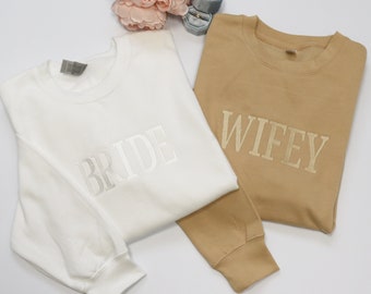 Personalised Bride Sweatshirt | Wifey Sweat Shirt
