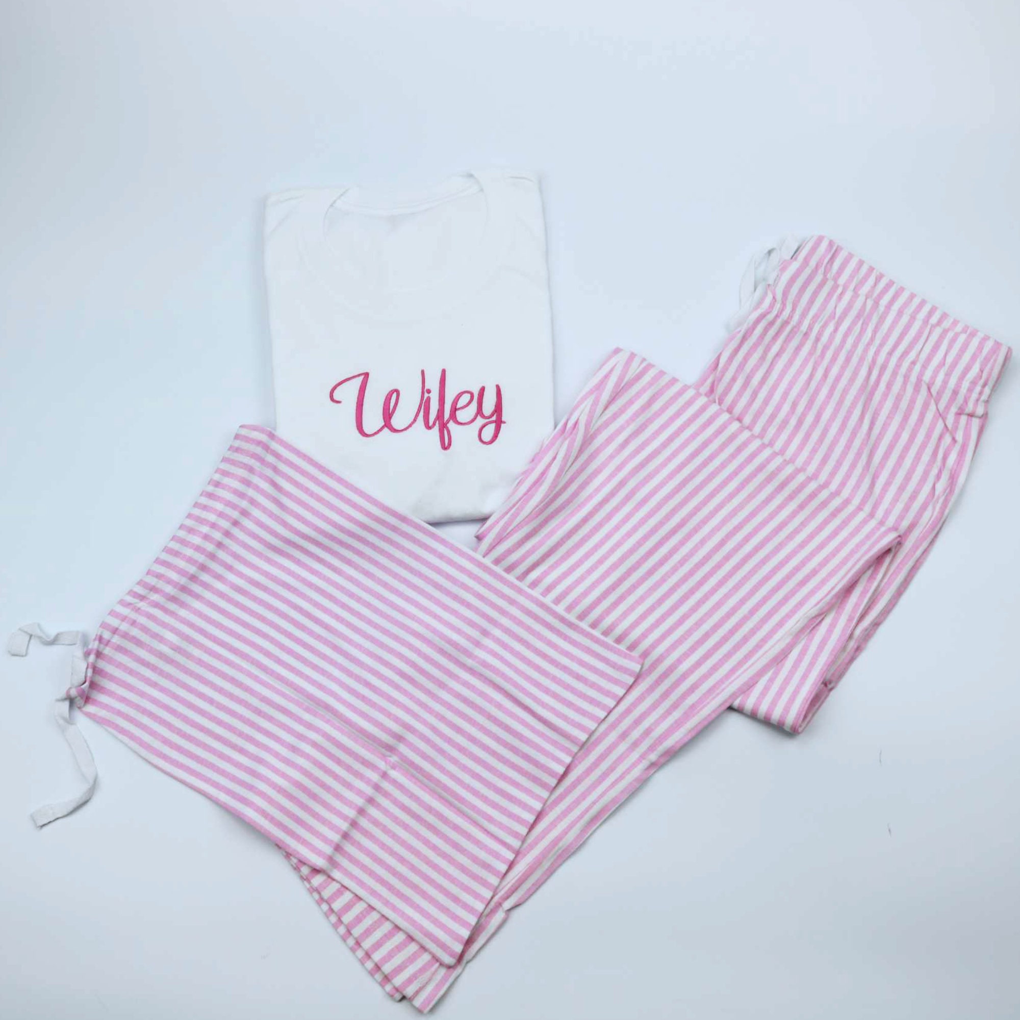 Buy Wifey Pyjamas Embroidered Bride Pyjamas Cotton Bridal