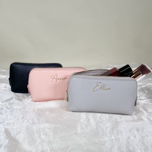 Personalised Makeup Bag, Bridesmaids Proposal Gift, Cosmetic Bag, Embroidered Customised Makeup Bag image 9