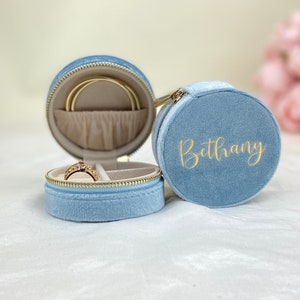 Something Blue Personalised Jewellery Box For Bride