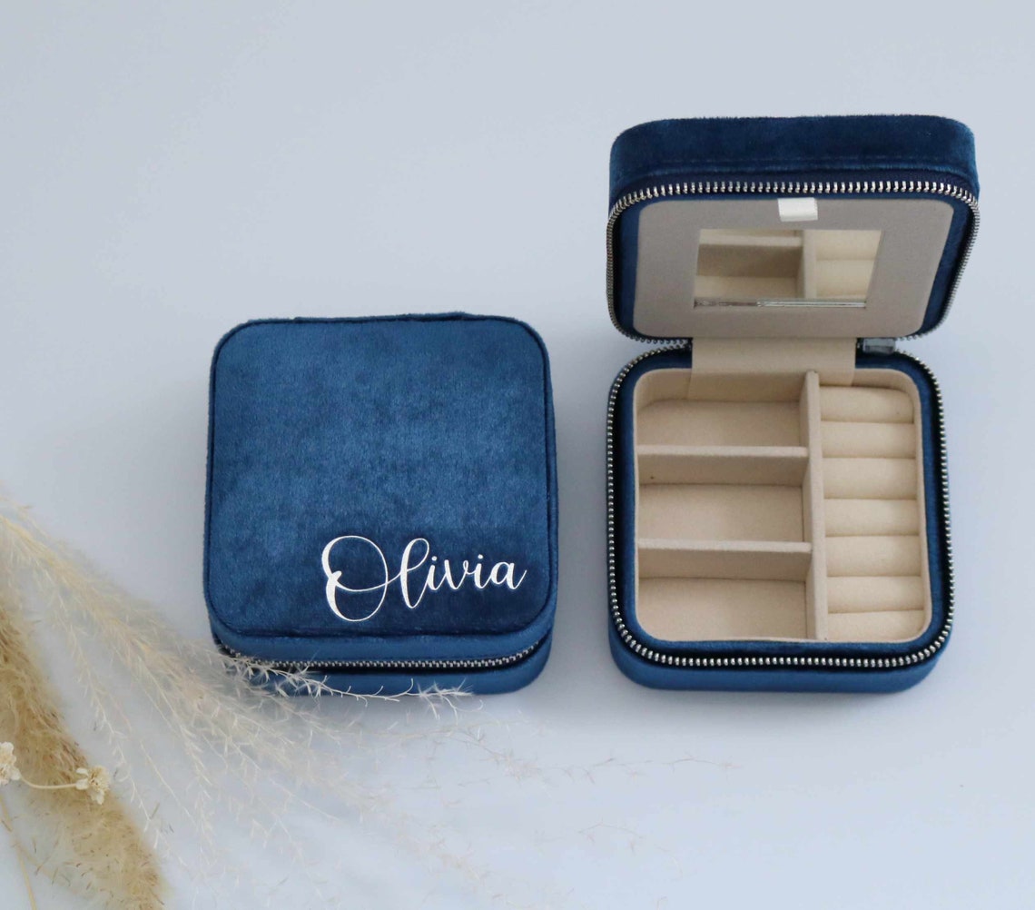 Personalised Travel Jewellery Box Etsy UK
