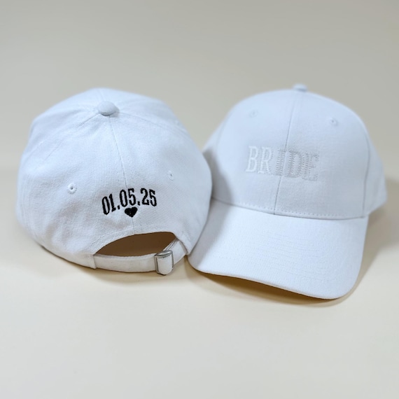 Personalized Bride Baseball Cap: Embroidered Cotton Hen Do Accessory